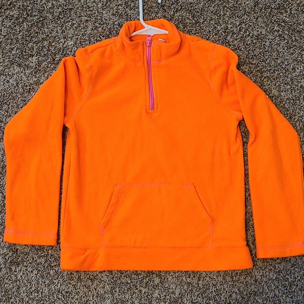 Bright orange fleece.  Never worn